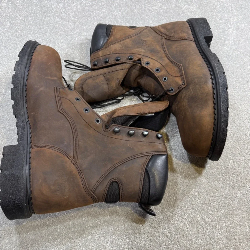 Red Wing 2211 Waterproof Safety Toe Work Boots 13D Leather 600G Thinsulate NIB
